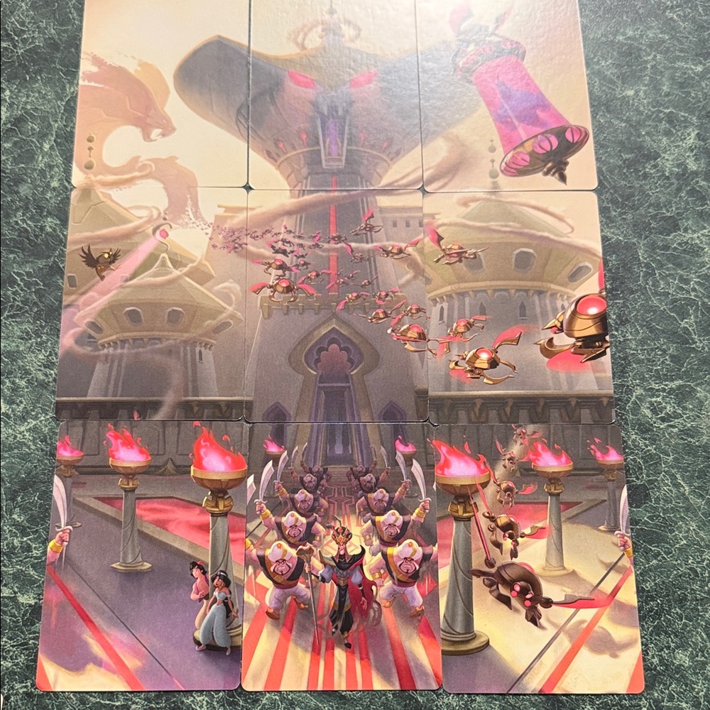 Disney Lorcana Jafar 9pc Puzzle Card Set
